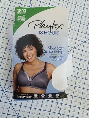 Playtex 18 Hr Bra Smoothing Wirefree Tagless 40C White
